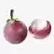 Mangosteen Fruit Low-poly 3D model 7