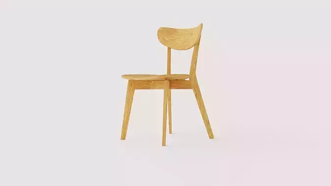 Dining chair Roxby Low-poly 3D model