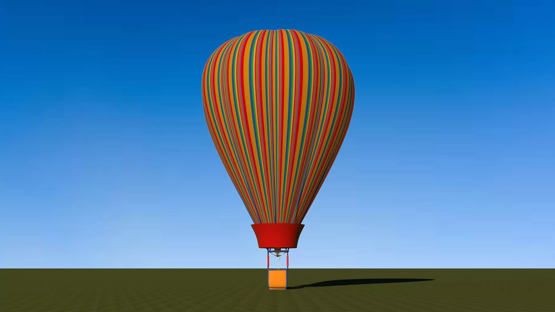 laos Hot Air Balloon 3D model