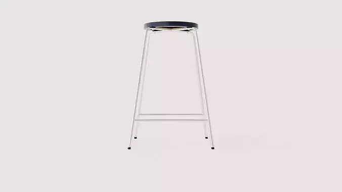Meraki bar stool Low-poly 3D model 3