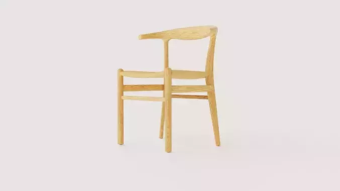 Nattavaara Chair Low-poly 3D model