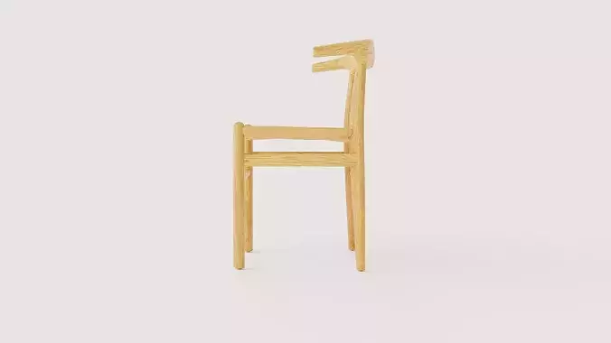 Nattavaara Chair Low-poly 3D model 3