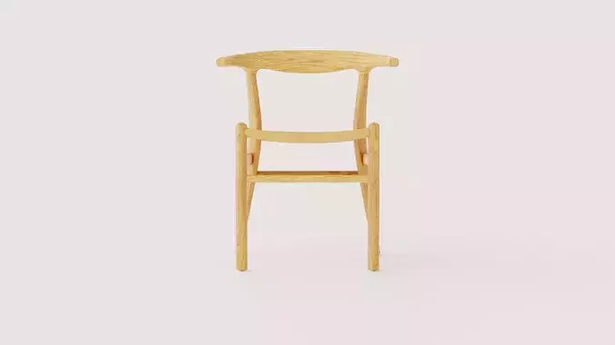 Nattavaara Chair Low-poly 3D model 2