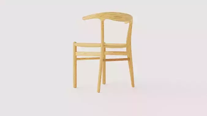 Nattavaara Chair Low-poly 3D model 4