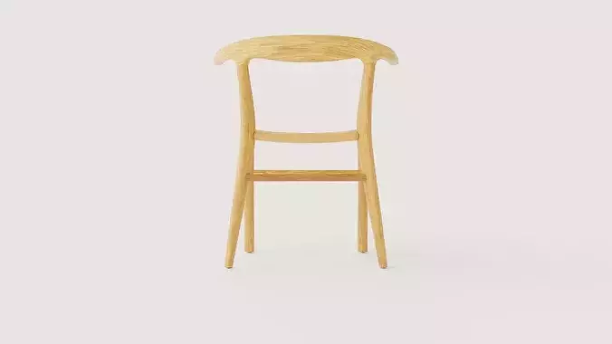 Nattavaara Chair Low-poly 3D model 5