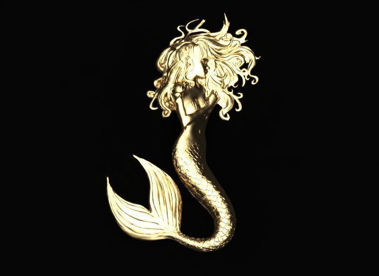 Mermaid Jewery 3D print model_1