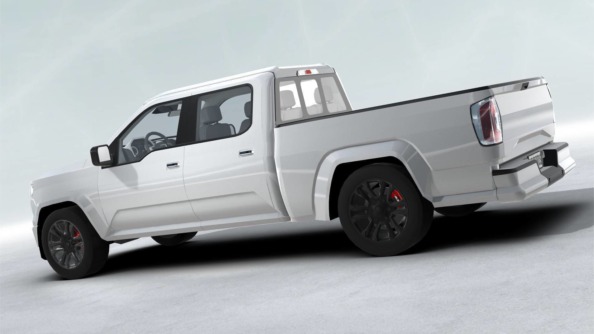 Generic Pickup Realtime Low-poly 3D model_3