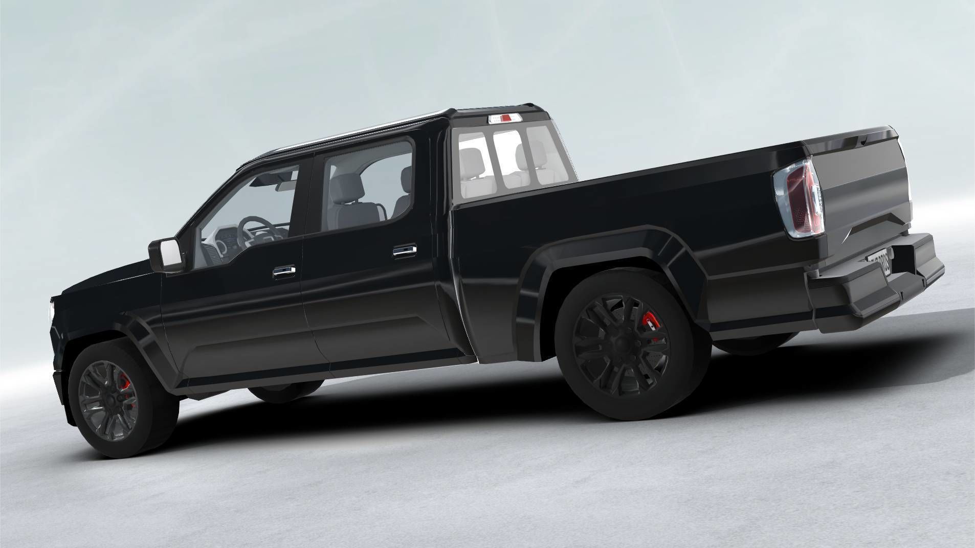 Generic Pickup Realtime Low-poly 3D model_4