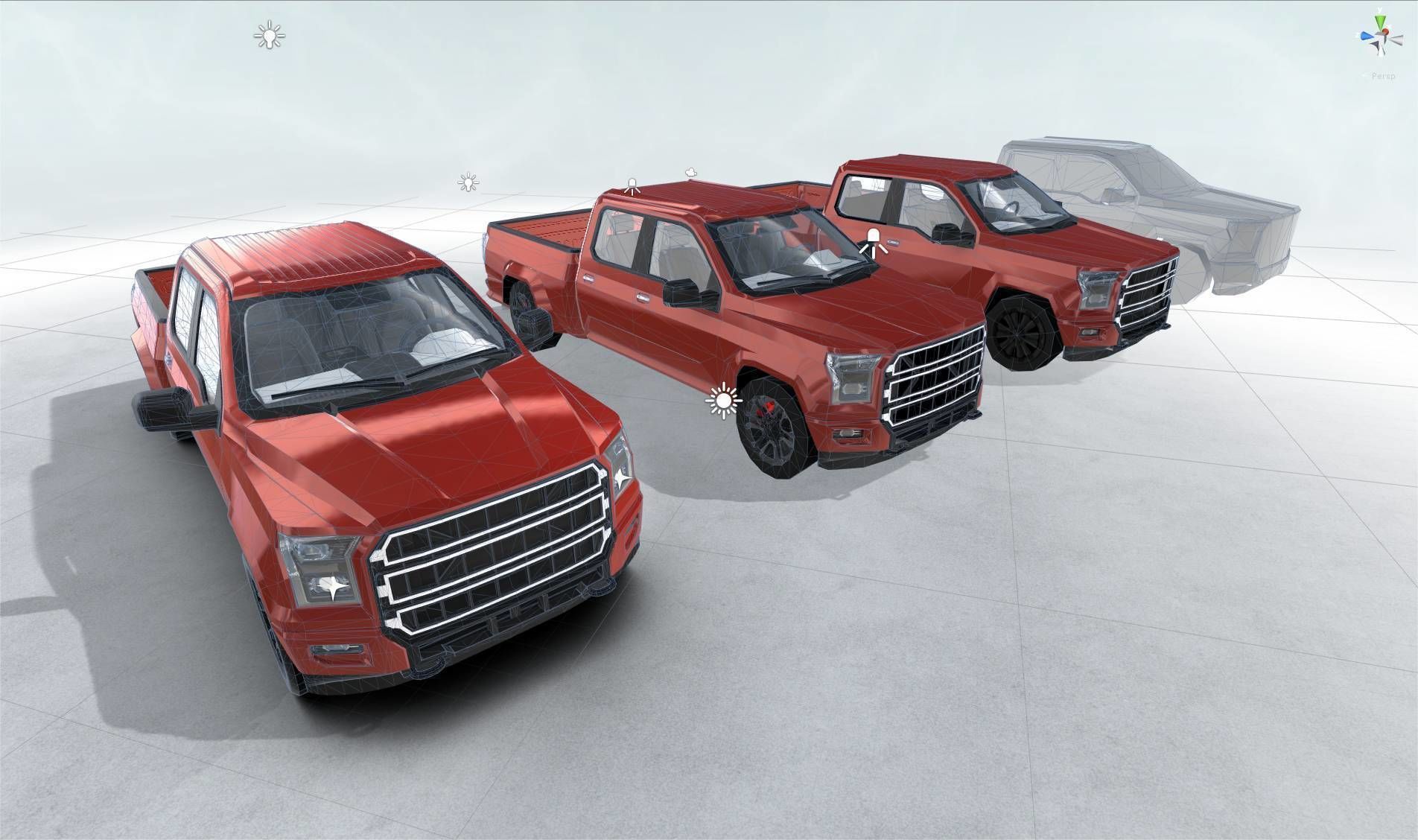 Generic Pickup Realtime Low-poly 3D model_8