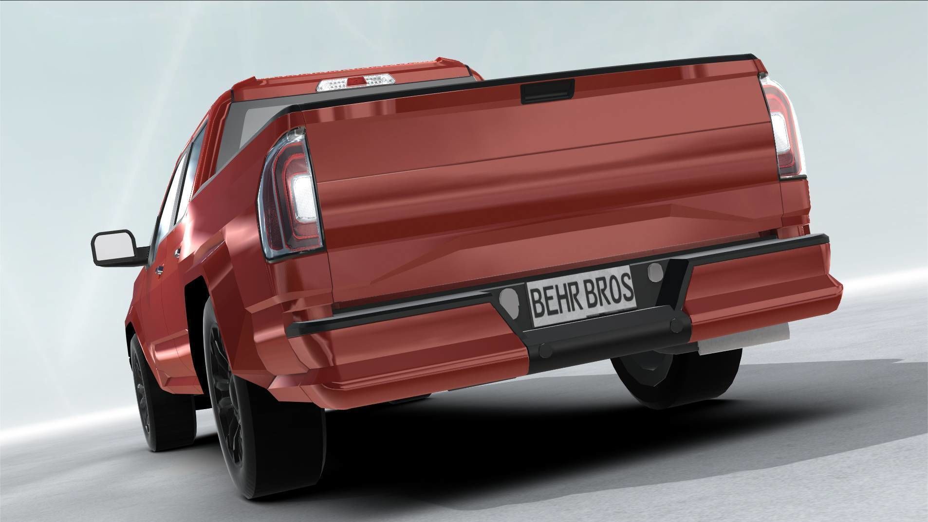 Generic Pickup Realtime Low-poly 3D model_5