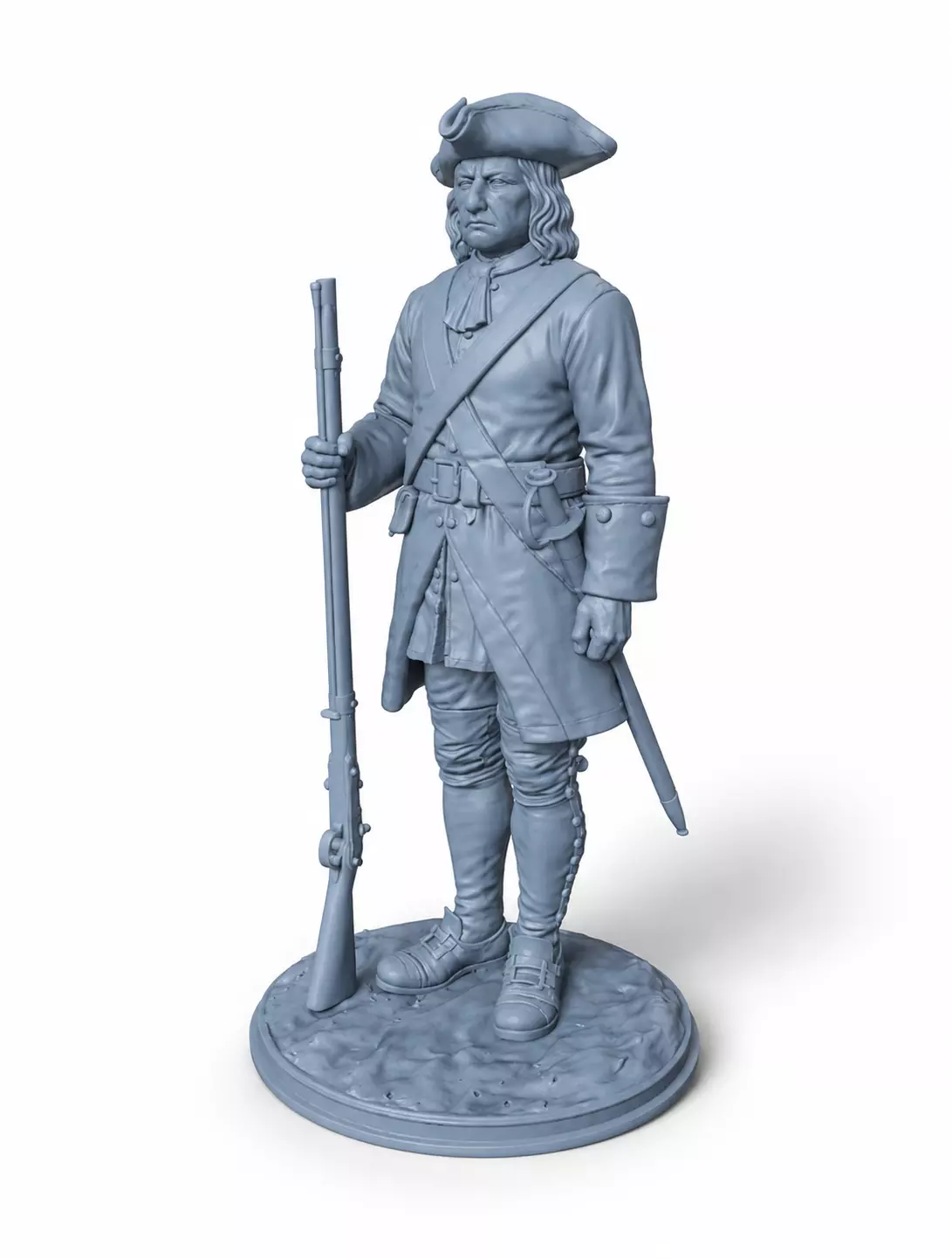 Swedish Carolean Infantry Soldier STL 3D print model