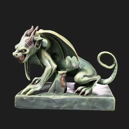 Gothic Gargoyle Bookend 3D Model 3D model