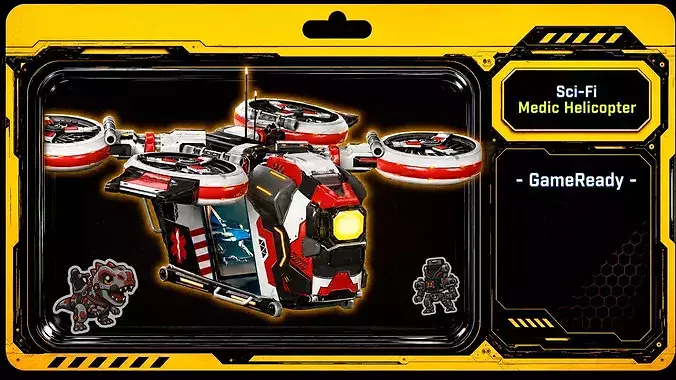 Sci-Fi Medic Helicopter