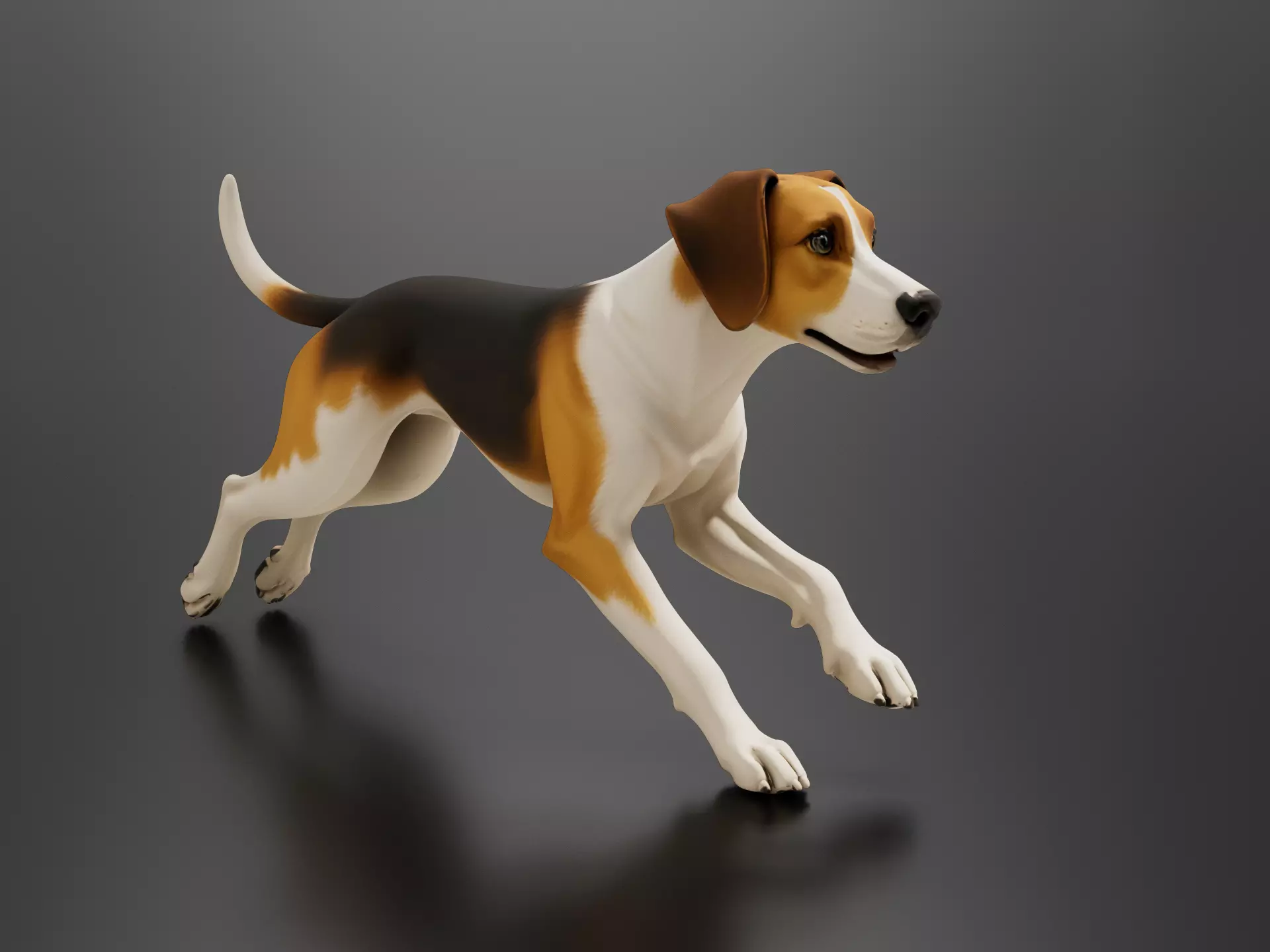 Running dog 02 3D print model