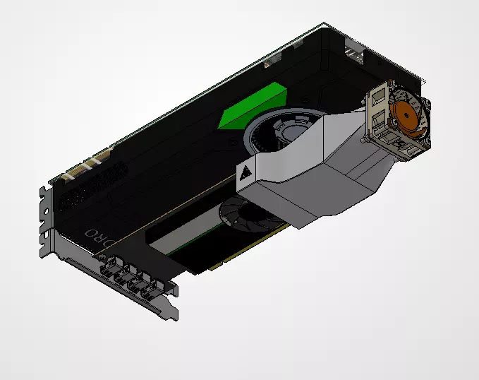 Tesla middle length duct for 40x40xXX fan v2 3D print model