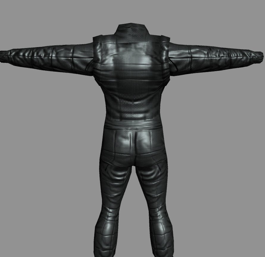 Character Cloth Low-poly 3D model_3