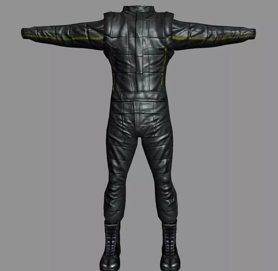Character Cloth Low-poly 3D model_0