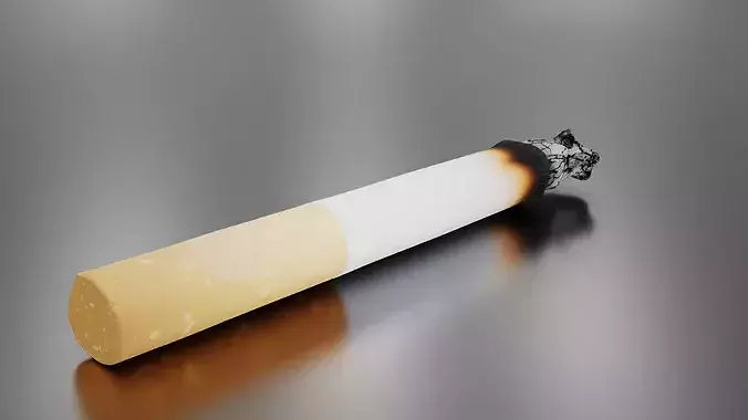 Smoke Low-poly 3D model 3