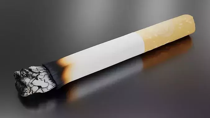 Smoke Low-poly 3D model 2