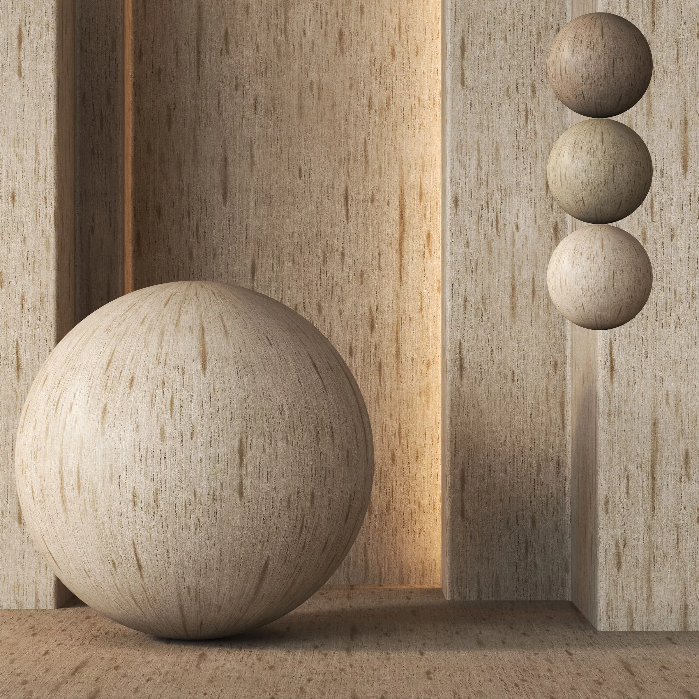 Oak Veneer Wood Texture - Seamless - 45 Texture