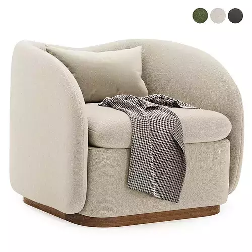 Kaufman Swivel Armchair 3D model