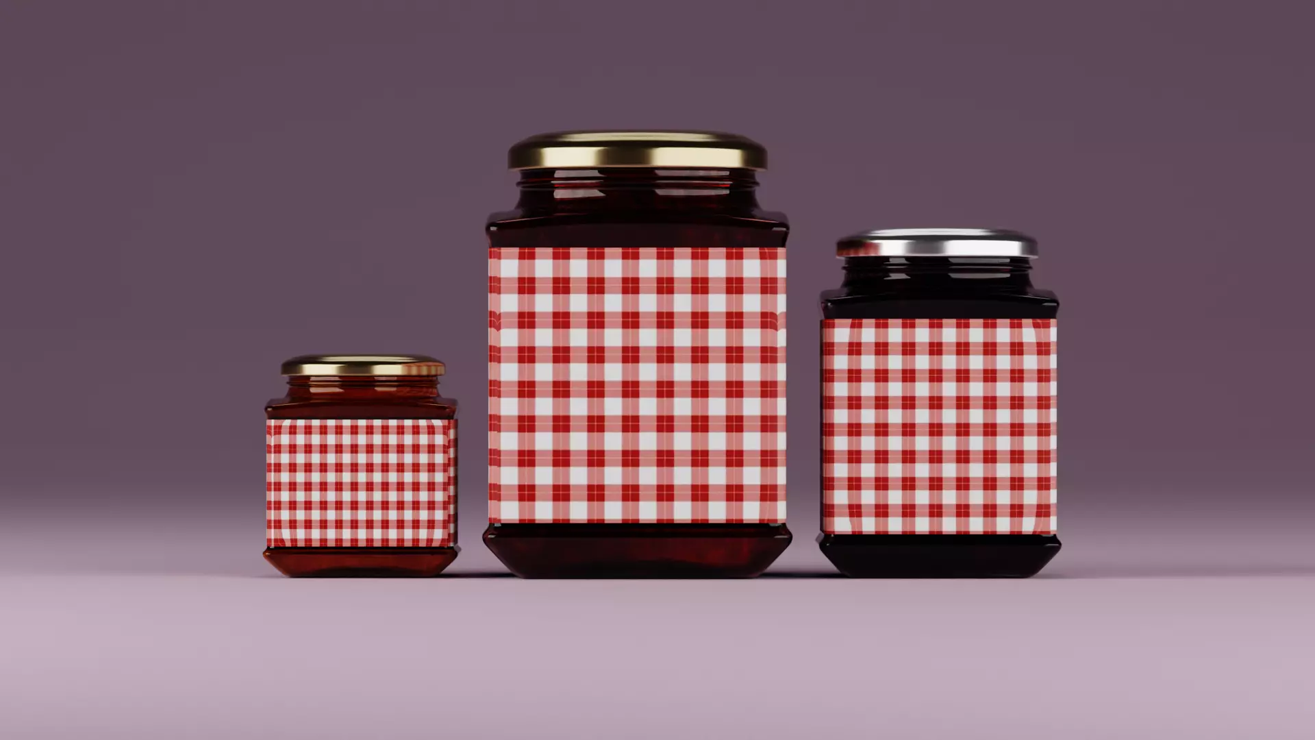 Jam Jars 3D model