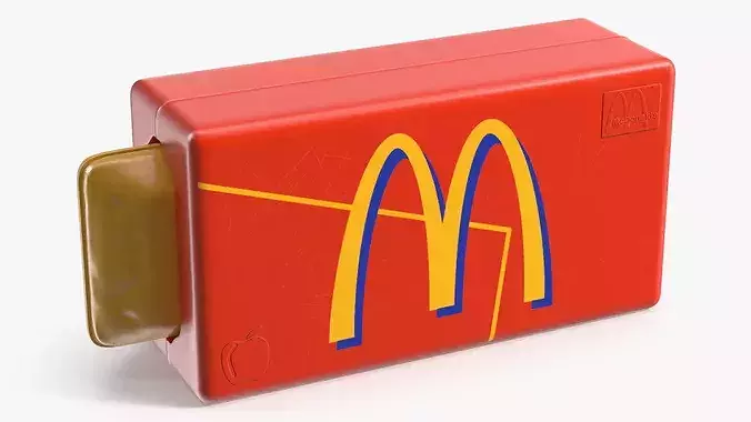 Vintage McDonalds Plastic Apple Pie Toy 1989 3D model