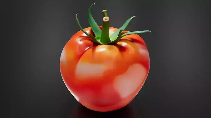 Tomato 03 Low-poly 3D model 5