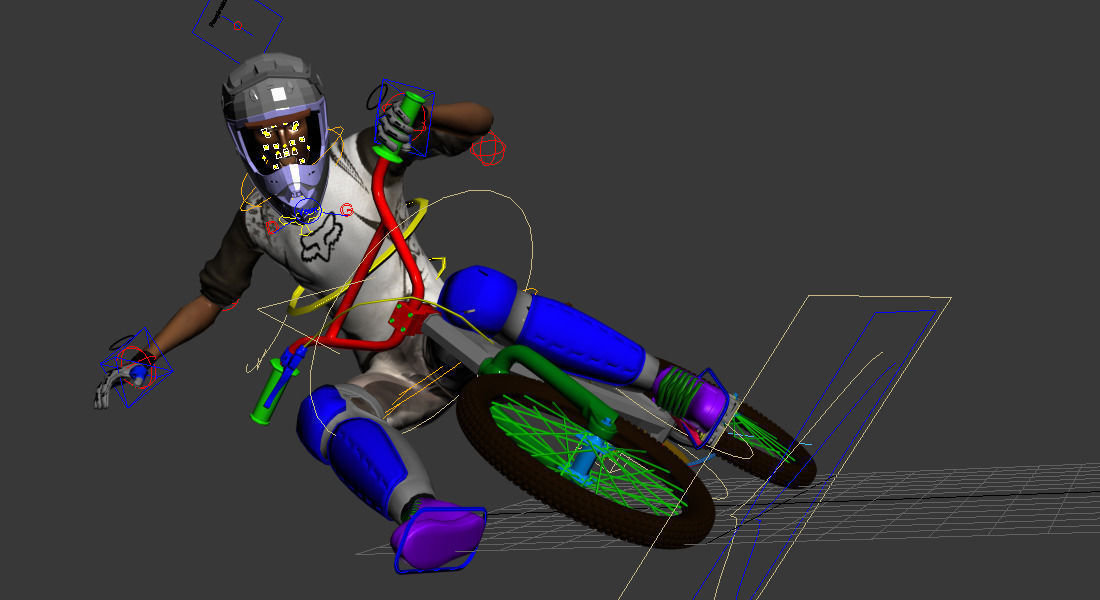 Biker - Rider - BMX 3D model_5