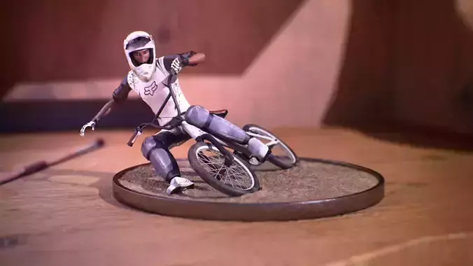 Biker - Rider - BMX 3D model