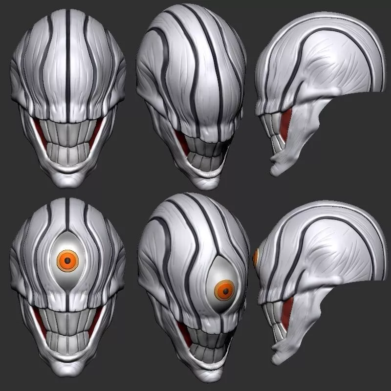 Rika Curse Helmet Jujutsu Kaisen Cosplay 3D Printable 3D print model
