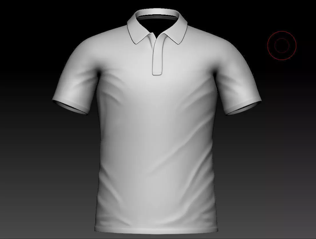 T-Shirt Male Low-poly 3D model