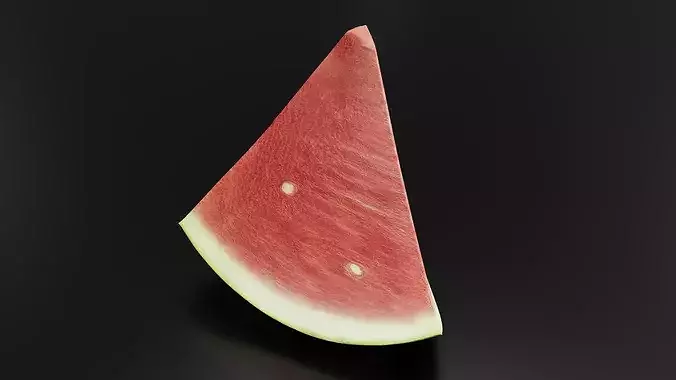 Watermelon 01 Low-poly 3D model 2