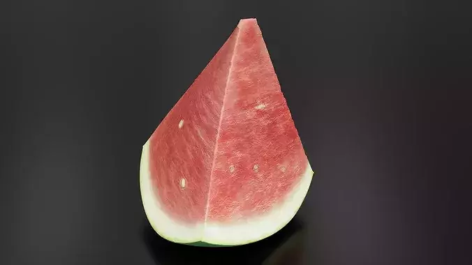 Watermelon 01 Low-poly 3D model 3