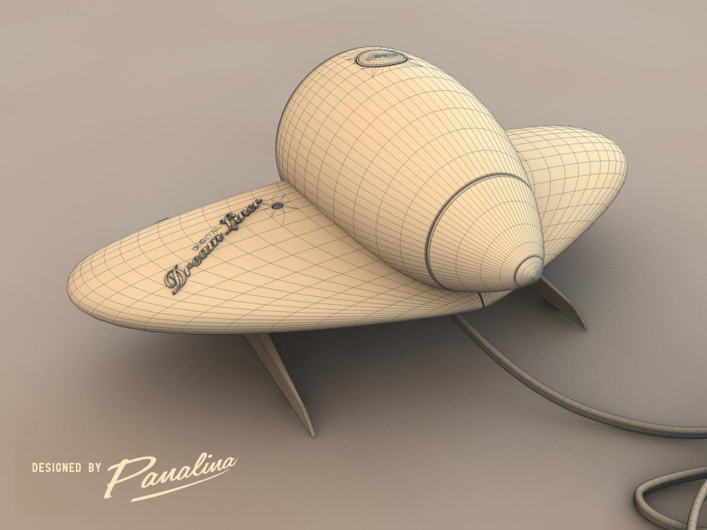 Digital Vintage Clock-Radio DreamLiner II - 3d model 3D model_6