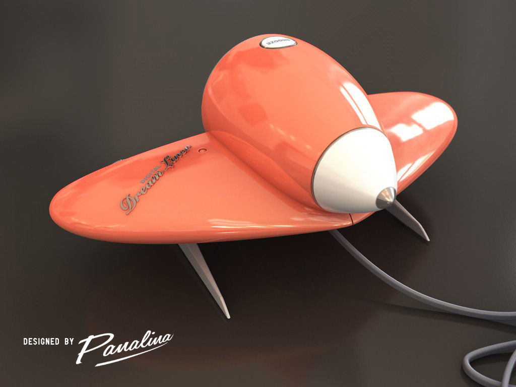 Digital Vintage Clock-Radio DreamLiner II - 3d model 3D model_3