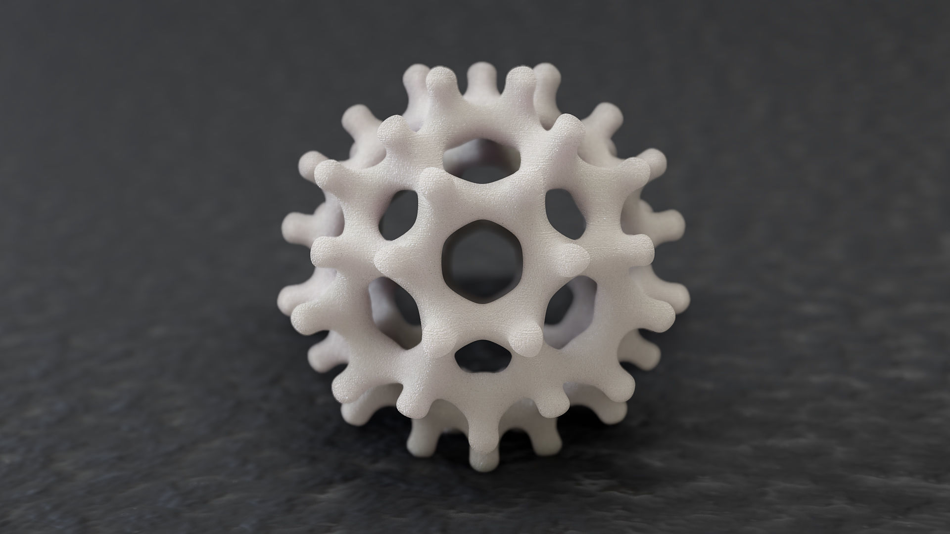 Icosahedral Virus 3D print model_1