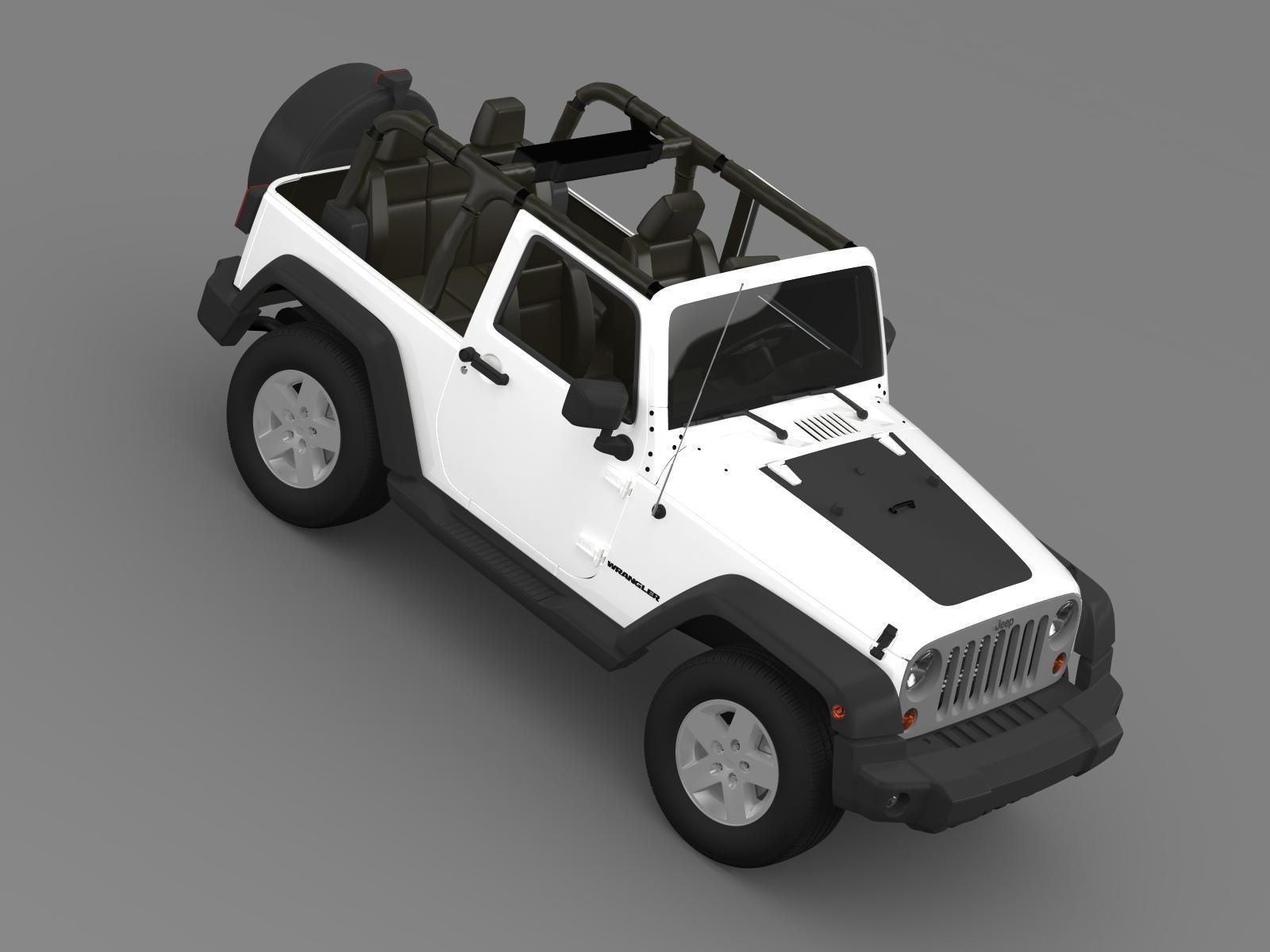 Jeep Wrangler Mountain 2012 3D model_12
