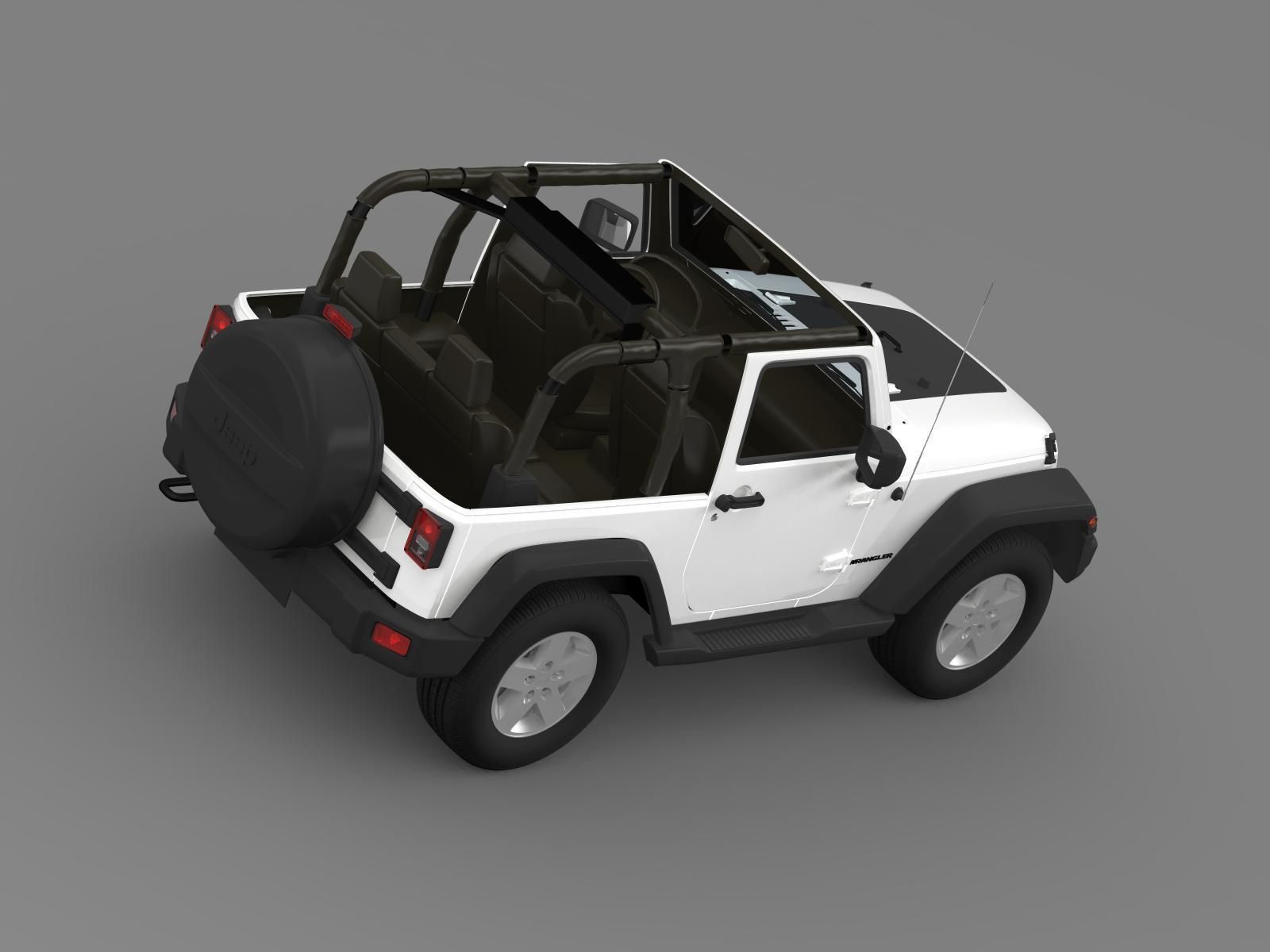 Jeep Wrangler Mountain 2012 3D model_7