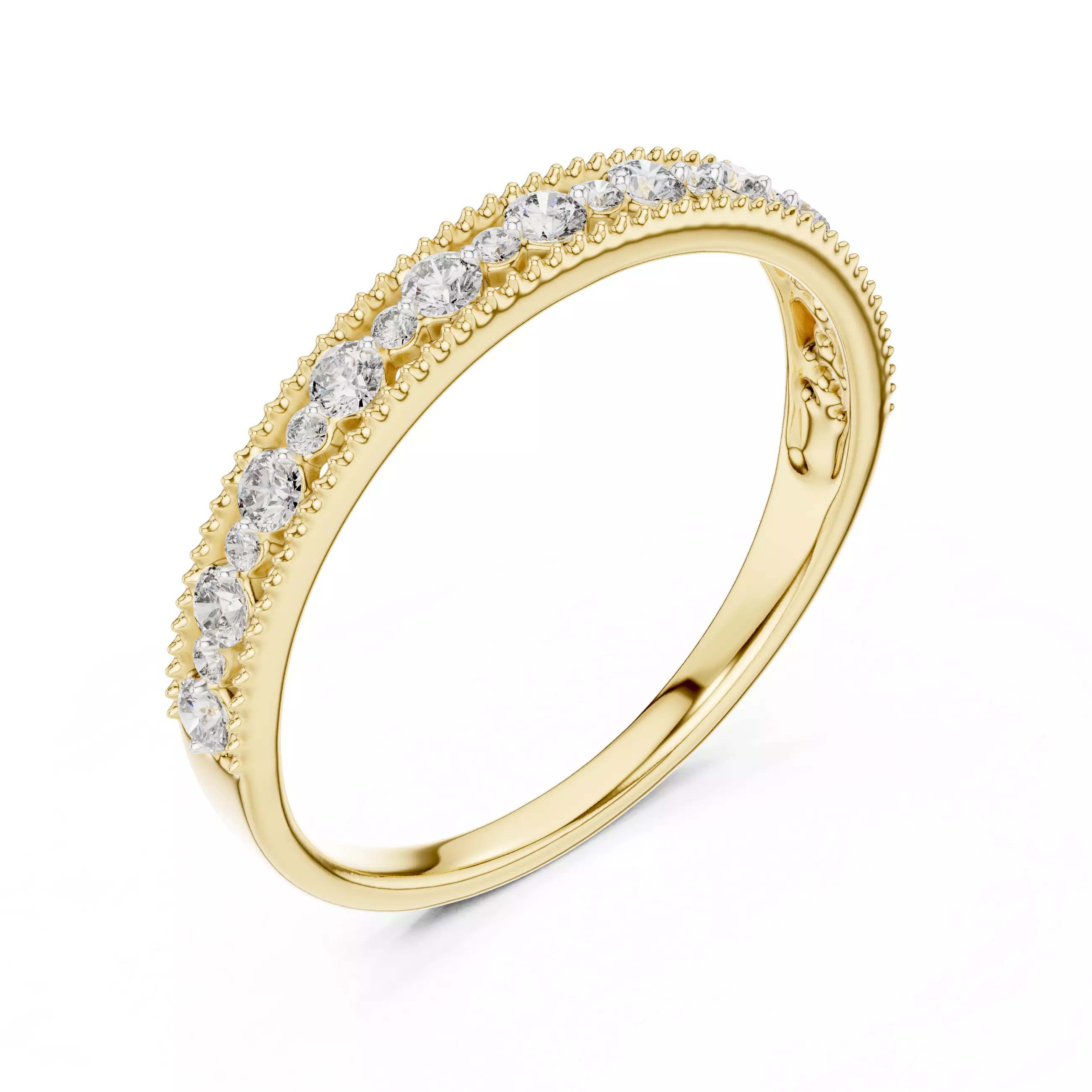 Women Ring Render 3dm STL MP4 Details 3D print model