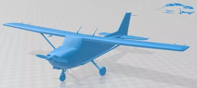Cessna 172 Light Aircraft Printable Airplane 3D print model