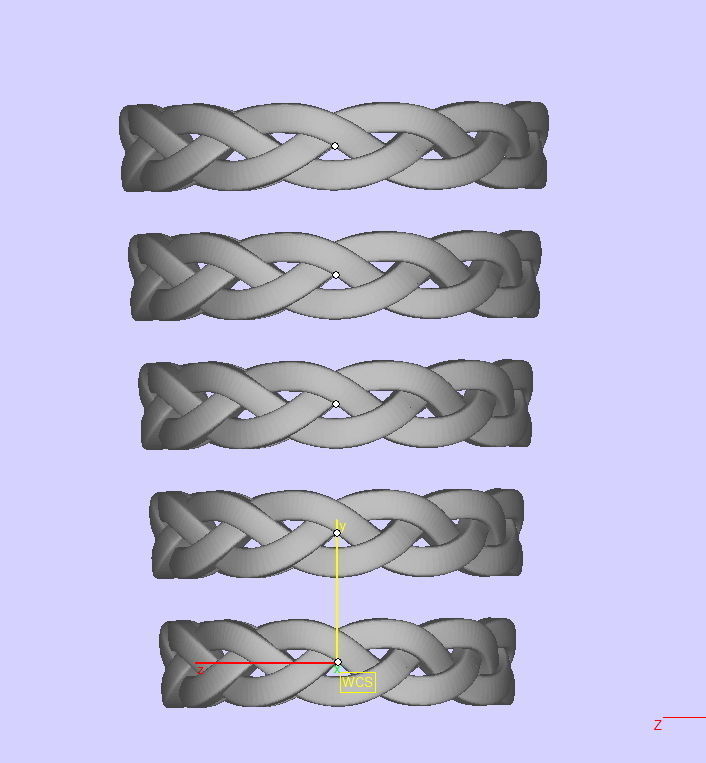 Braided Ring  3D print model_6