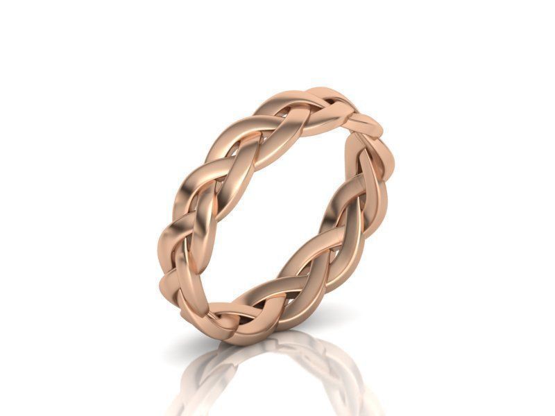 Braided Ring  3D print model_2