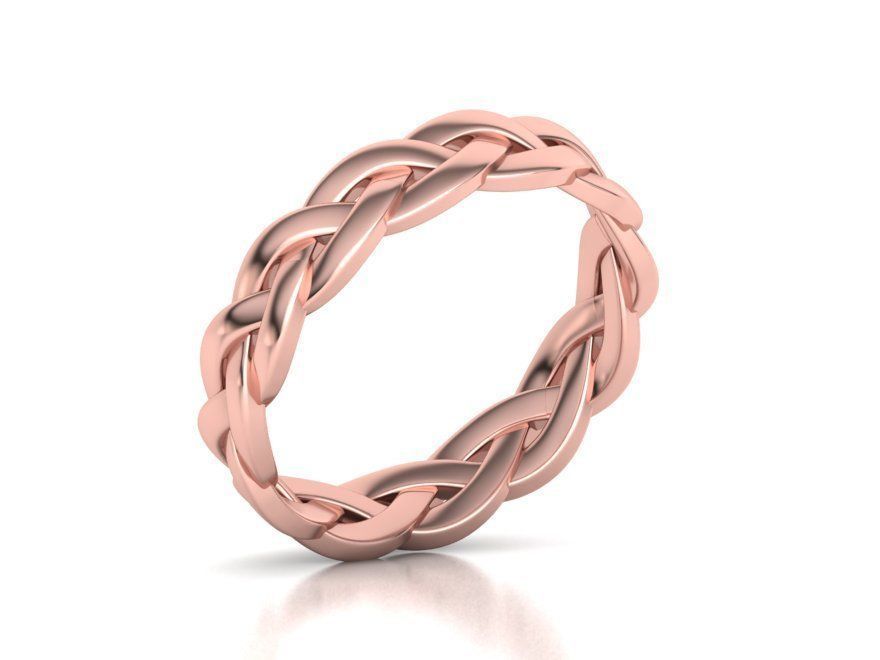 Braided Ring  3D print model_14