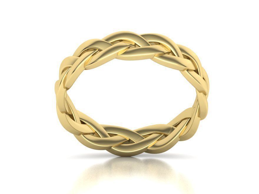 Braided Ring  3D print model_18
