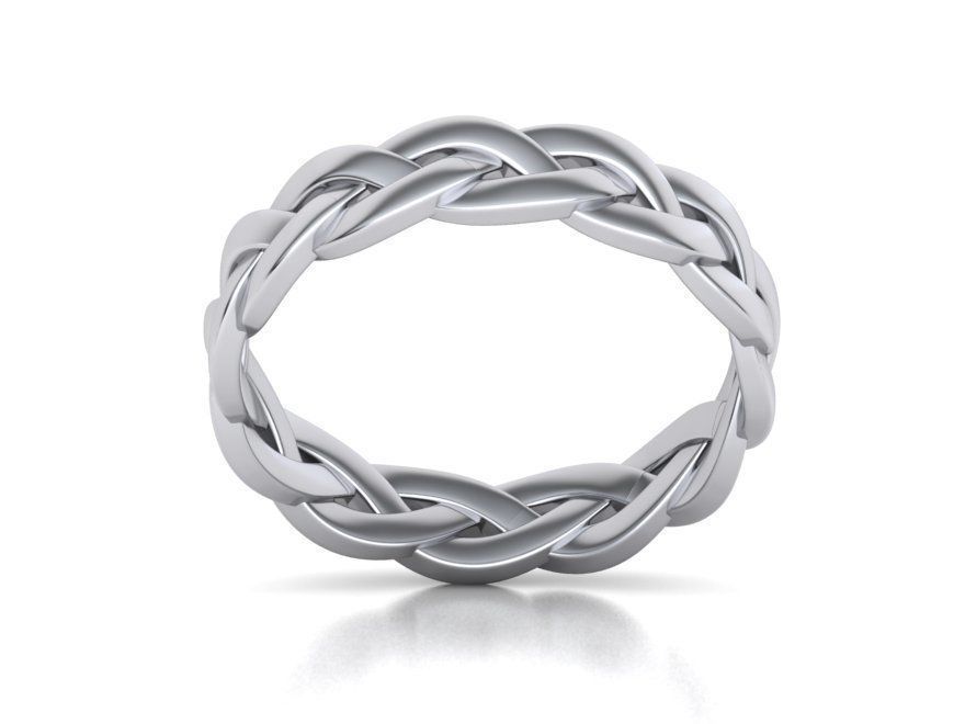 Braided Ring  3D print model_19