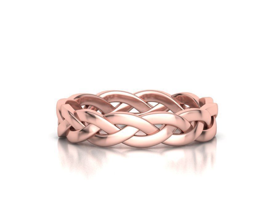 Braided Ring  3D print model_12