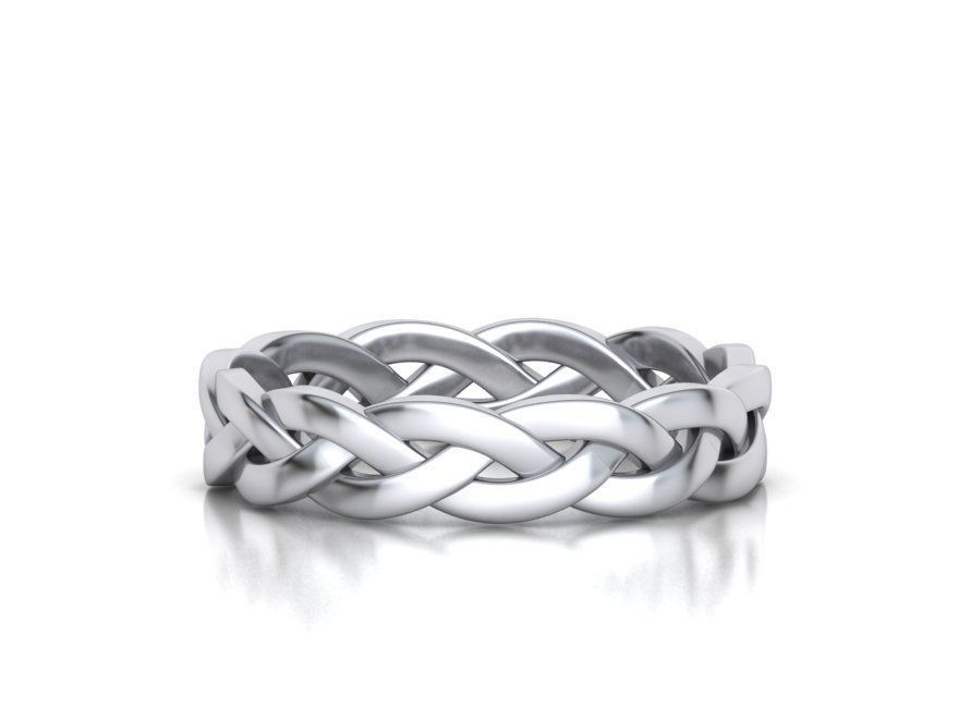Braided Ring  3D print model_13