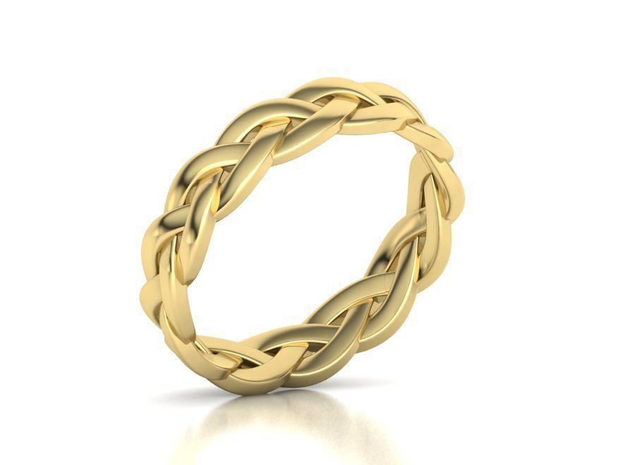 Braided Ring  3D print model_15