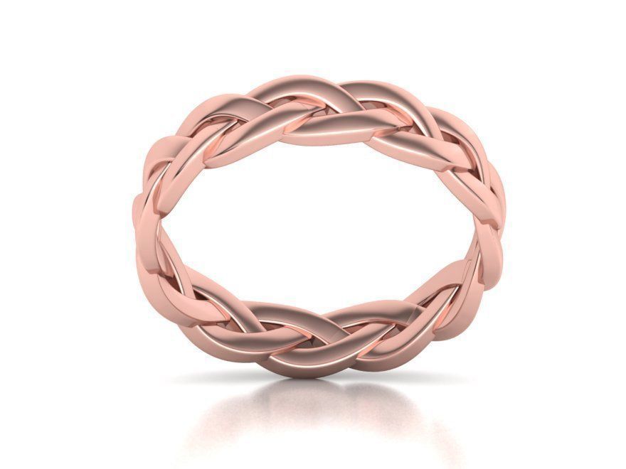 Braided Ring  3D print model_17